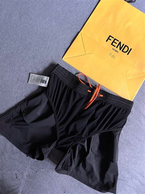 fendi reactive swim trunks|fendi swimsuit men's.